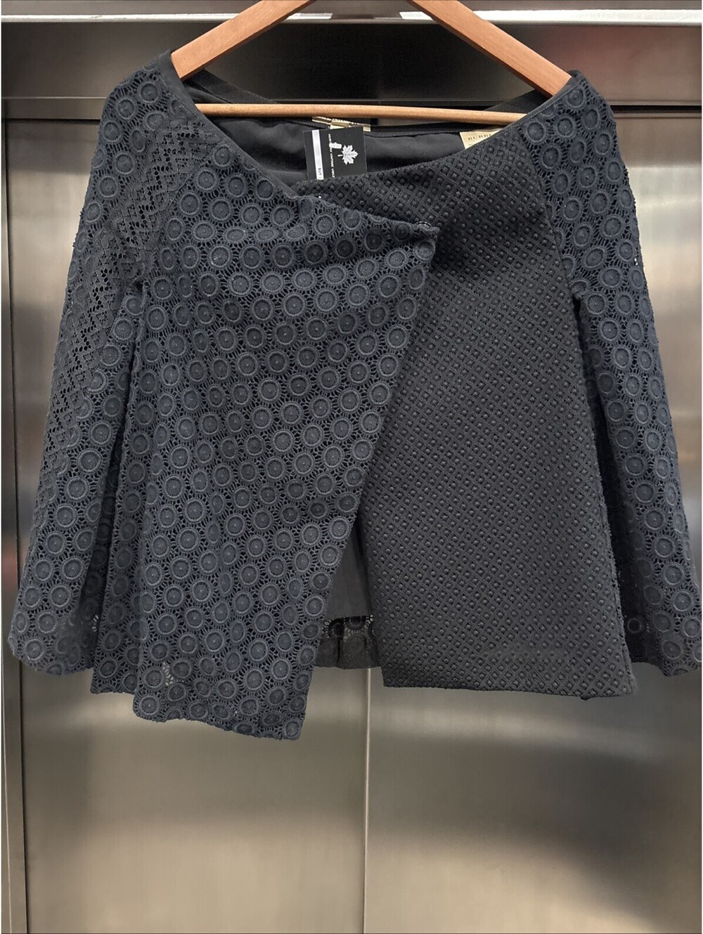 Woman’s Knitted Black Button- Up Burberry skirt women (Us 6)
